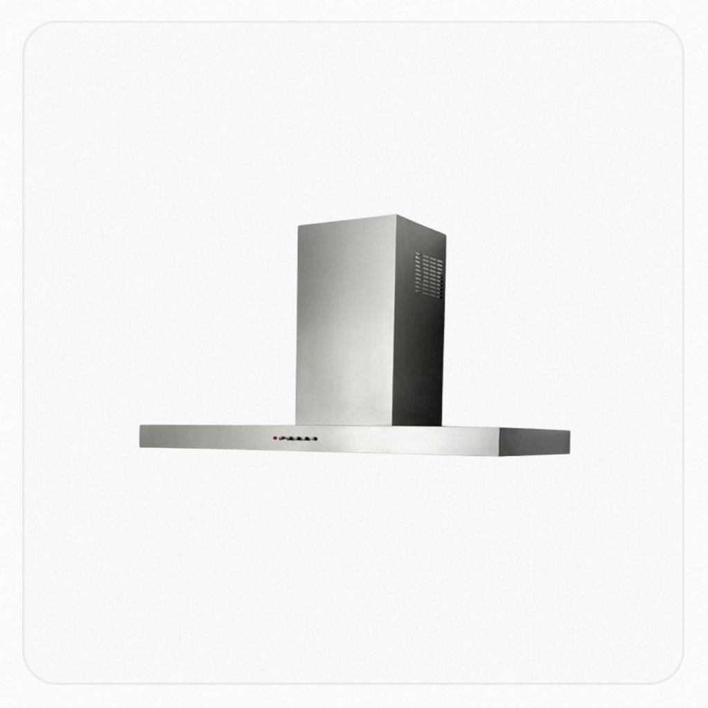 Elba Wall-Mounted Hood – 90cm – Stainless Steel – 1000 m³/h