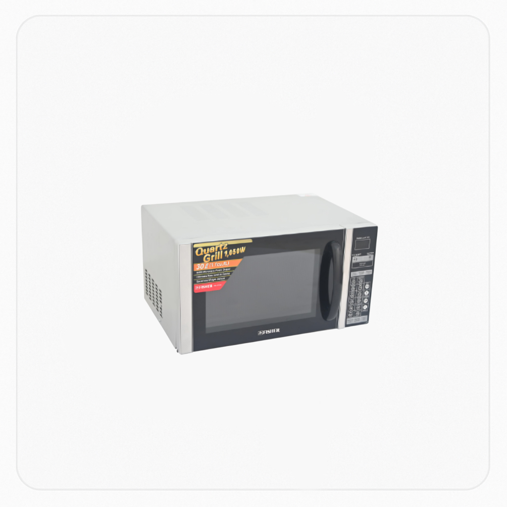 Fisher Microwave 30L with Grill – Silver