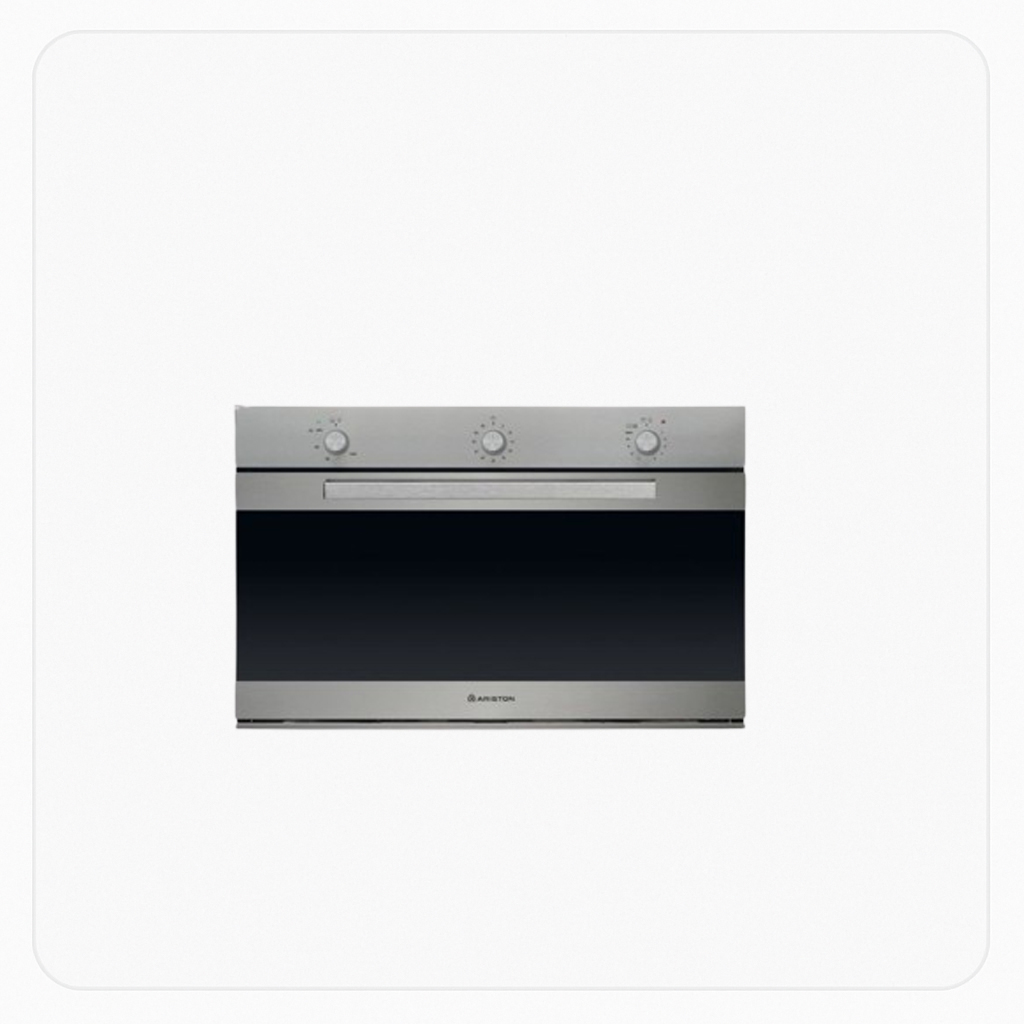 Ariston Built-in Gas Oven 90cm Stainless Steel - Full Safety - Auto Ignition