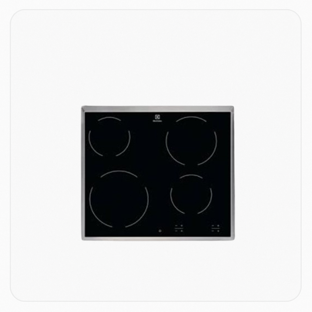 Electrolux Built-In Electric Hob – 4 Burners – Touch Control – Black