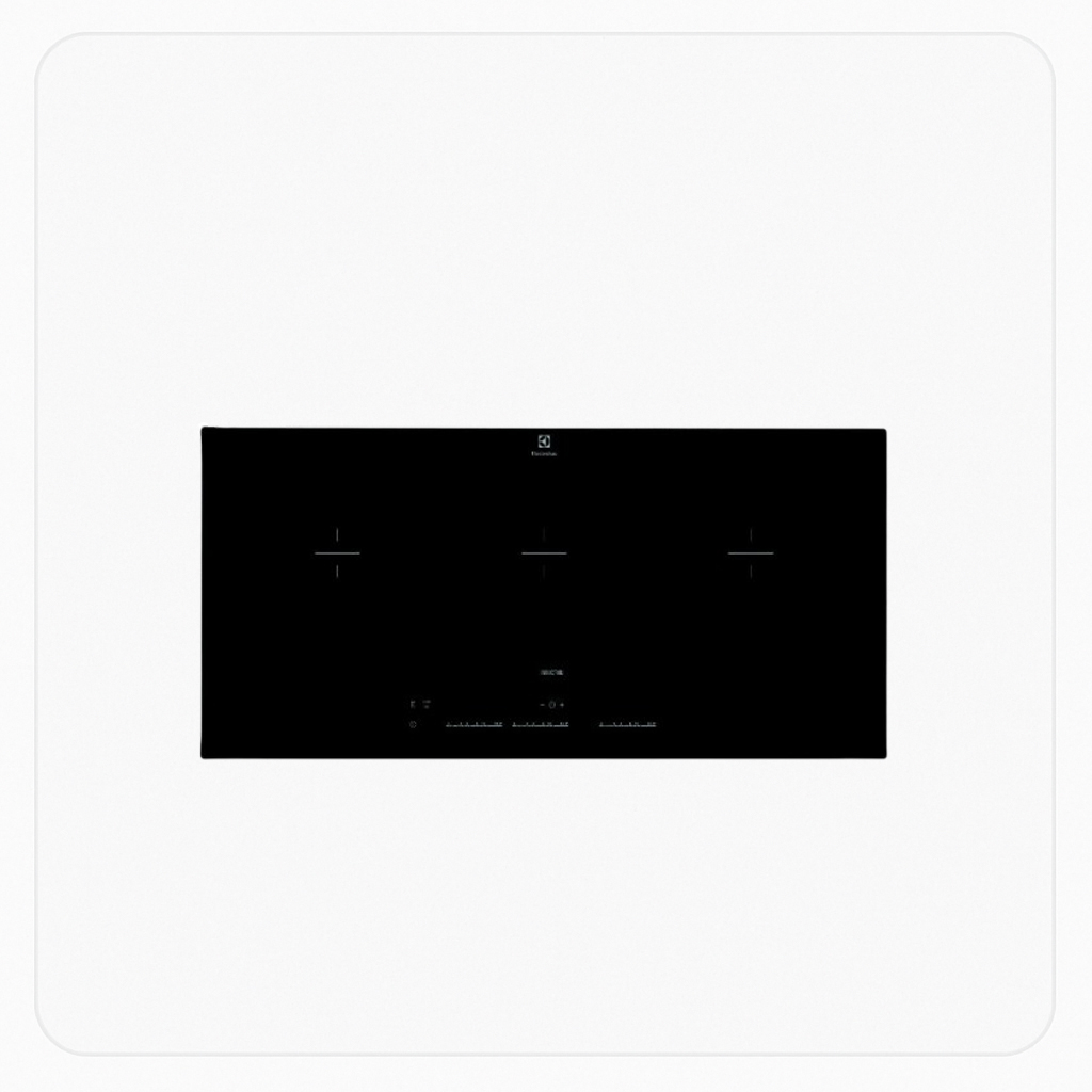 Electrolux Built-In Electric Hob – 3 Burners – Touch Control – Black – 90 cm