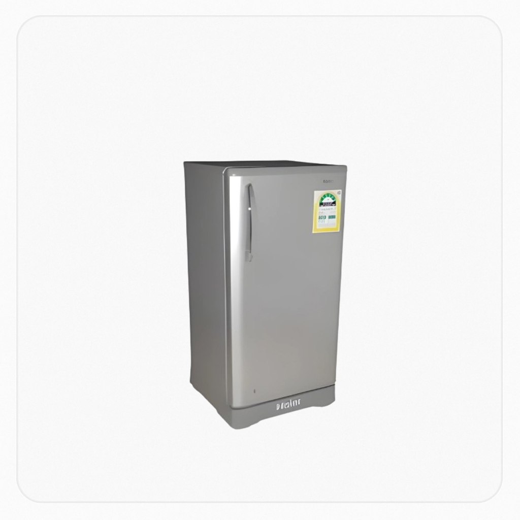 Haier Refrigerator – SINGLE-DOOR 5.5 Cu.Ft – 155 Liters - Silver