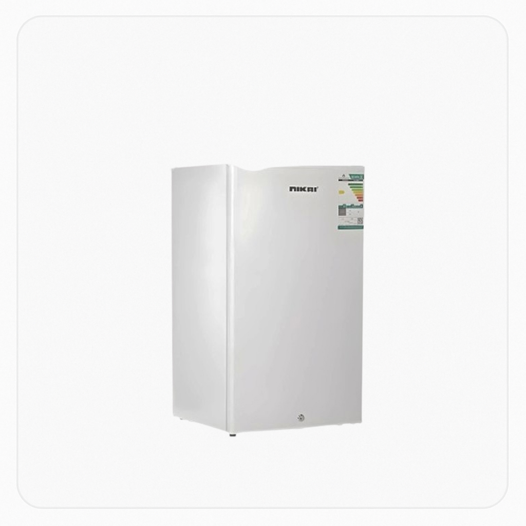 Nikai Refrigerator – SINGLE-DOOR 3 Cu.Ft – 85 Liters - White