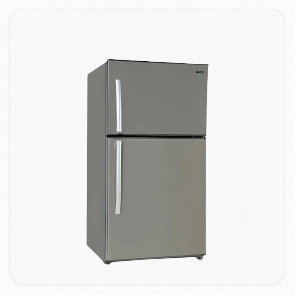 BASIC Refrigerator Double Door No Frost 21.1 Cu.Ft – Silver