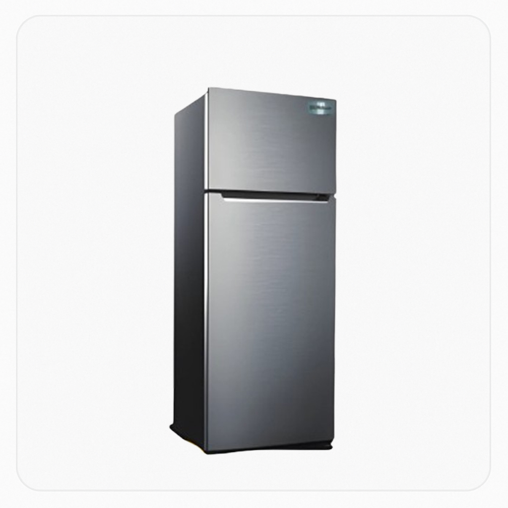 DORASAT Refrigerator – Double-Door Inverter – 11.8 Cu. Ft, 332L, Silver