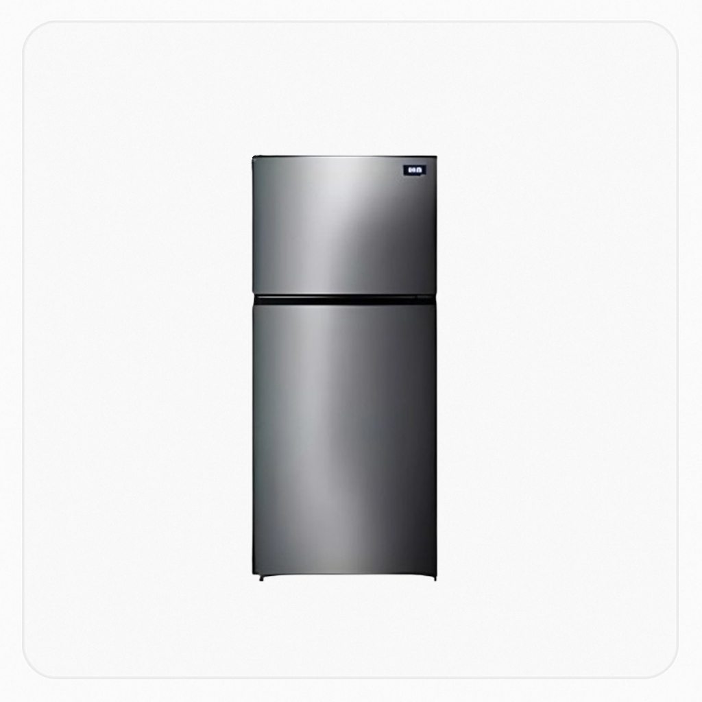 HAAS Refrigerator Double Door 11.2 Cu.Ft – Silver