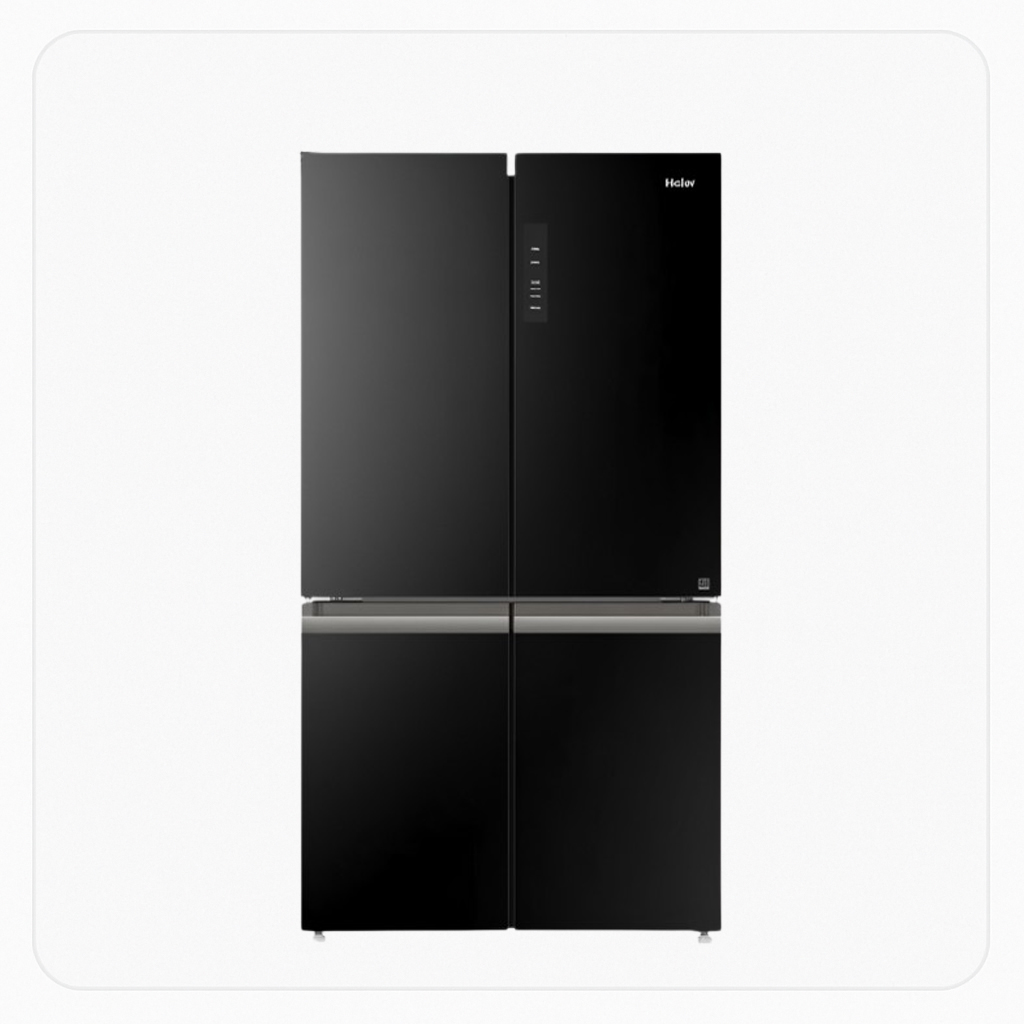 Haier Refrigerator – 4-DOOR SIDE-BY-SIDE 20.6 Cu.Ft – Inverter – 585 Liters - Black