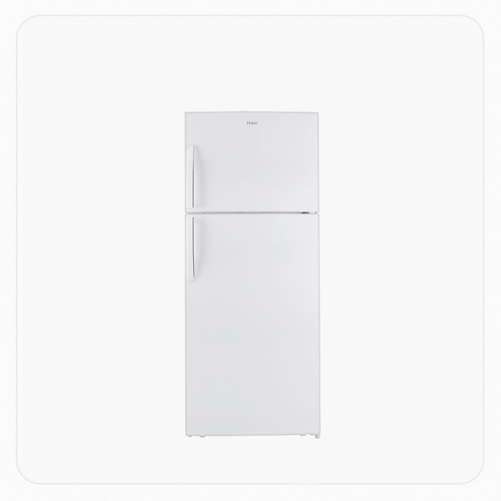 Haier Refrigerator – DOUBLE-DOOR 11.7 Cu.Ft – 333 Liters - White