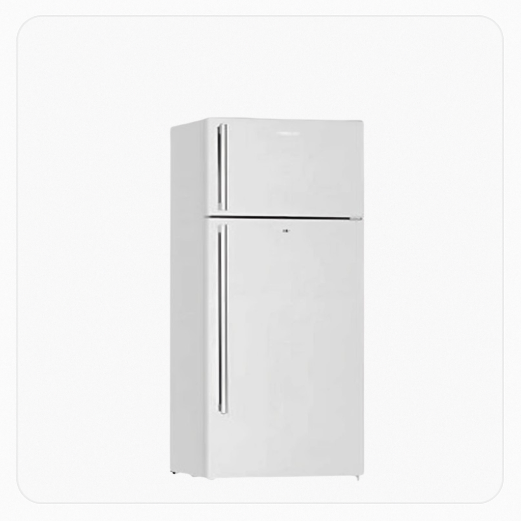 Nikai Refrigerator – Double-Door – 16.45 Cu. Ft, White