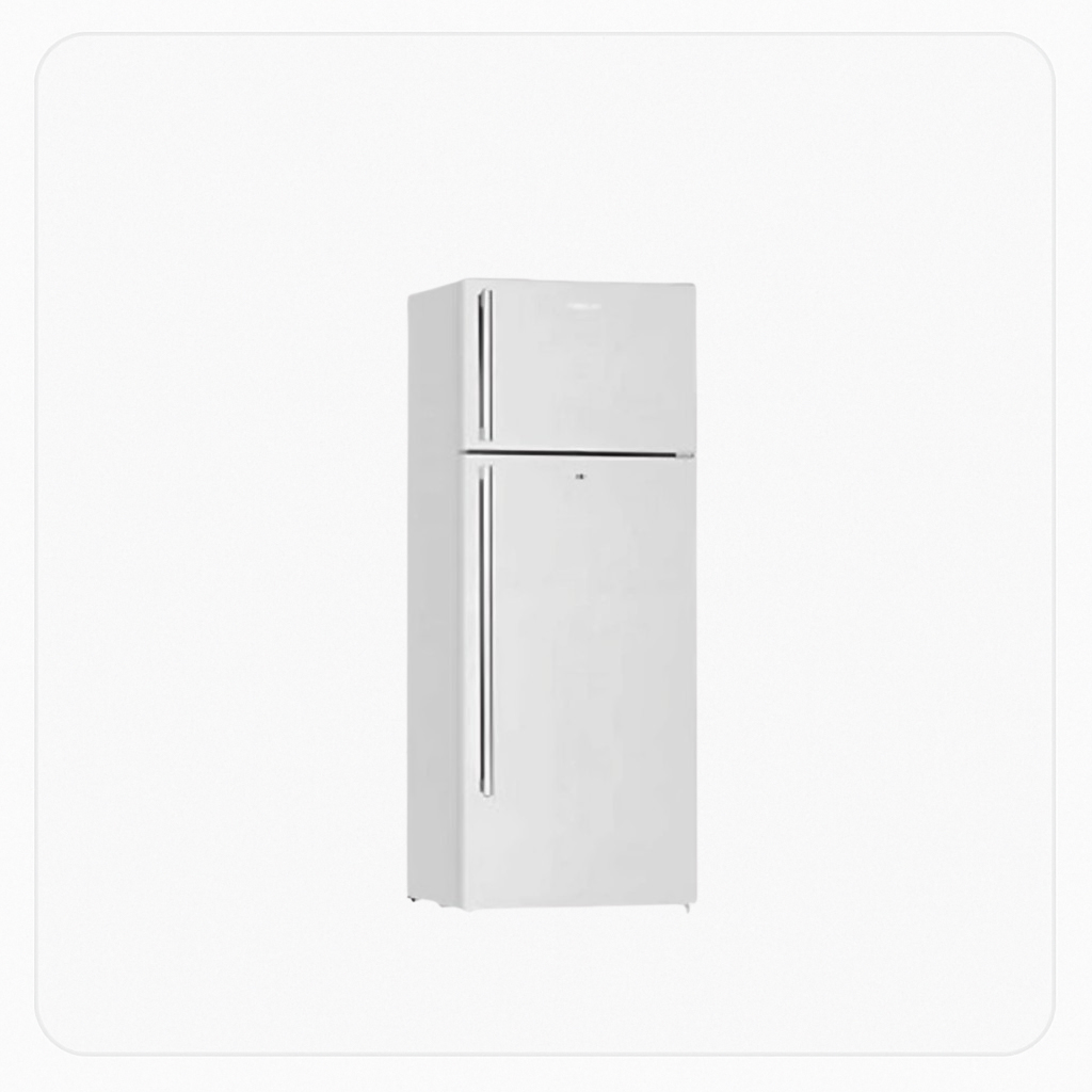 Nikai Refrigerator – Double-Door – 10.5 Cu. Ft, White