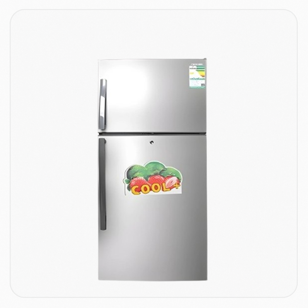 Nikai Refrigerator – DOUBLE-DOOR 14.76 Cu.Ft – 418 Liters - Silver
