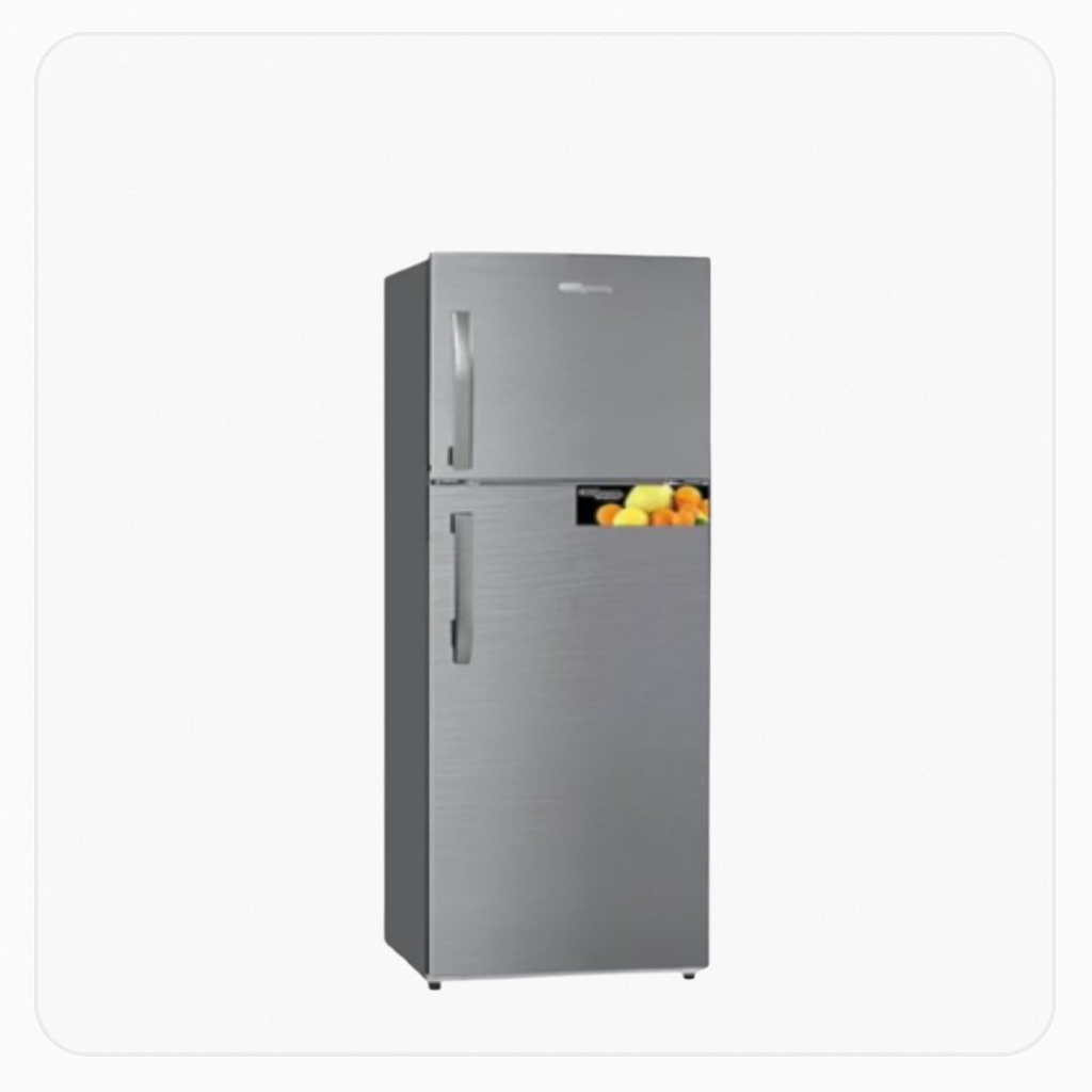 Super General Refrigerator – Double-Door – 15.04 Cu.Ft – Silver