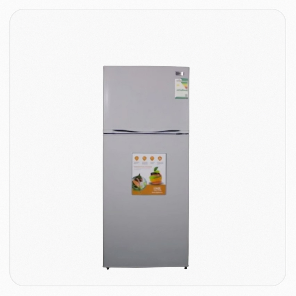 Unix Refrigerator – 2-Door – 14.9 Cu. Ft, Silver