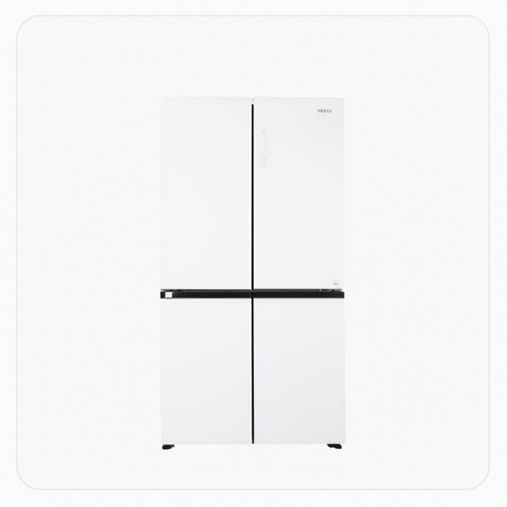 Haier Refrigerator – 4-DOOR SIDE-BY-SIDE 15.5 Cu.Ft – Inverter – 440 Liters - White