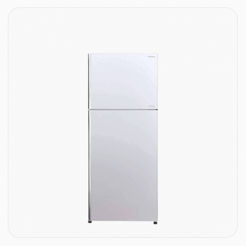 Hitachi Refrigerator – DOUBLE-DOOR 13.96 Cu.Ft – Inverter – 395 Liters - White