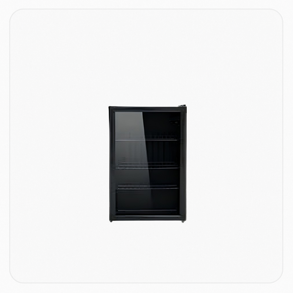 DANSAT Refrigerator Single Door Display 2.6 Cu.Ft – Black
