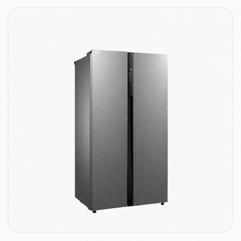 Panasonic Side-by-Side Refrigerator – 18 Cu. Ft, 510L, Inverter, Glass