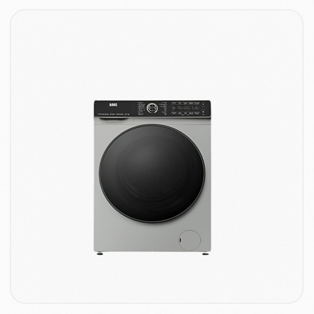 Haas Front Load Washer Dryer 12kg Wash / 7kg Dry – 15 Programs – Inverter – Silver