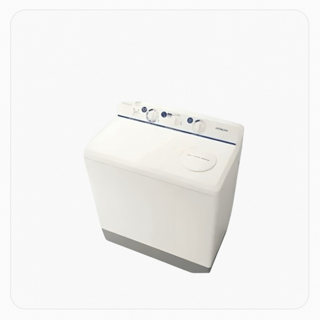 Hitachi Twin Tub Washing Machine - 7kg - White