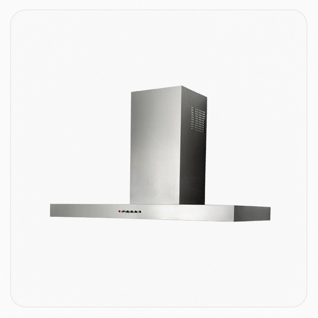 Elba Wall-Mounted Hood – T-Shape Design, 90 cm, 1000 m³/h Airflow, Italian Made