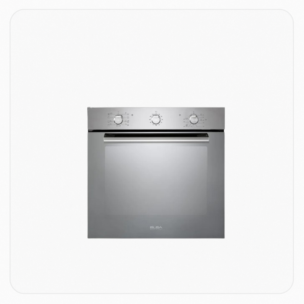 Elba Built-in Electric Oven 60cm - 9 Functions - Stainless Steel + Fan + Rotisserie Grill + Steam Cleaning
