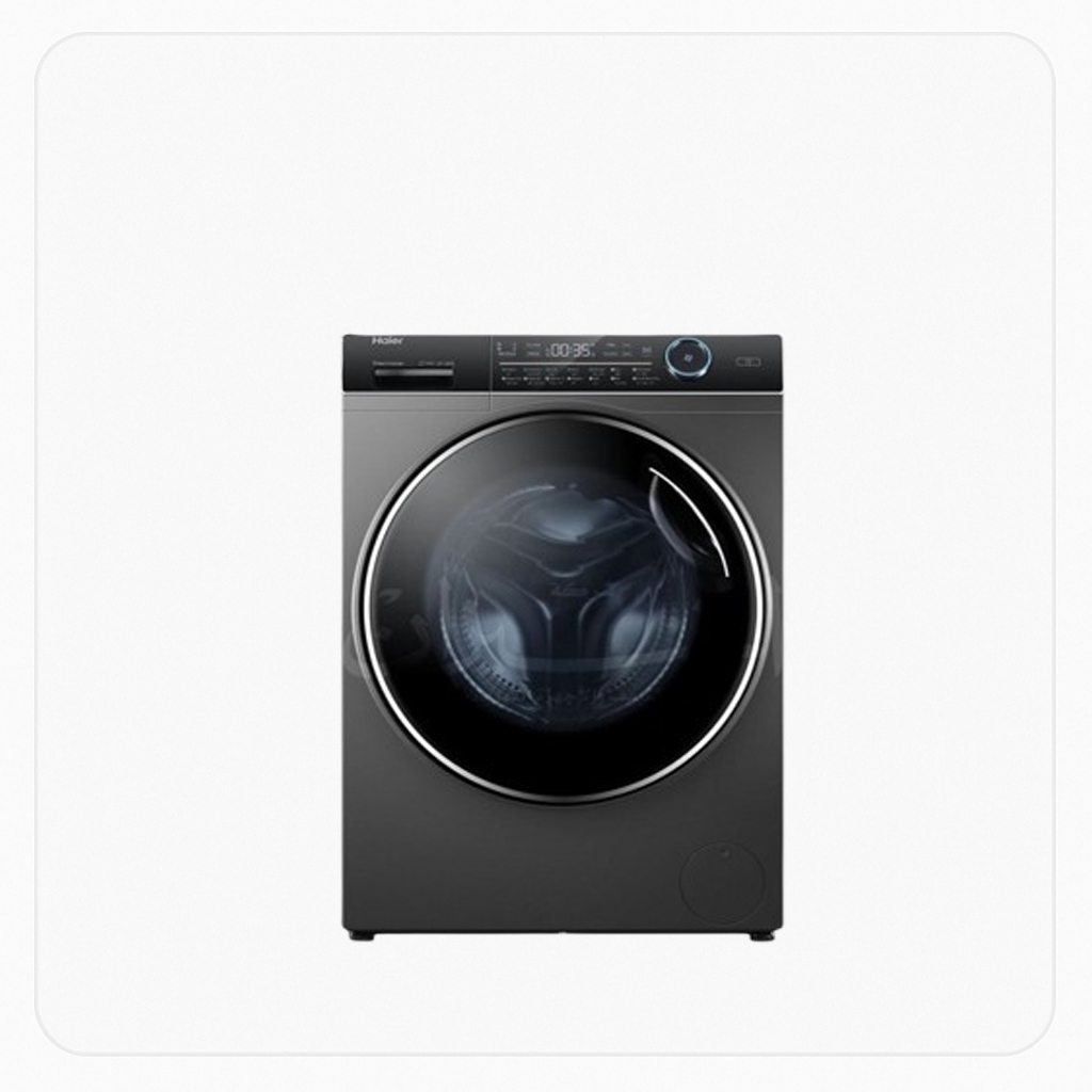 Haier Front Load Washing Machine - 15kg - Steam & Inverter - Graphite Silver
