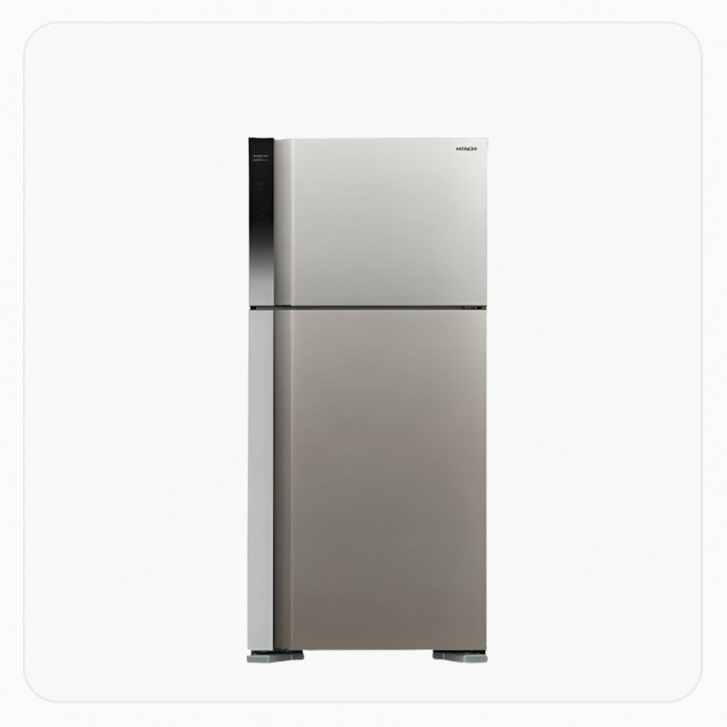 Hitachi Refrigerator – 2-Door – 18 Cu. Ft Inverter – Silver