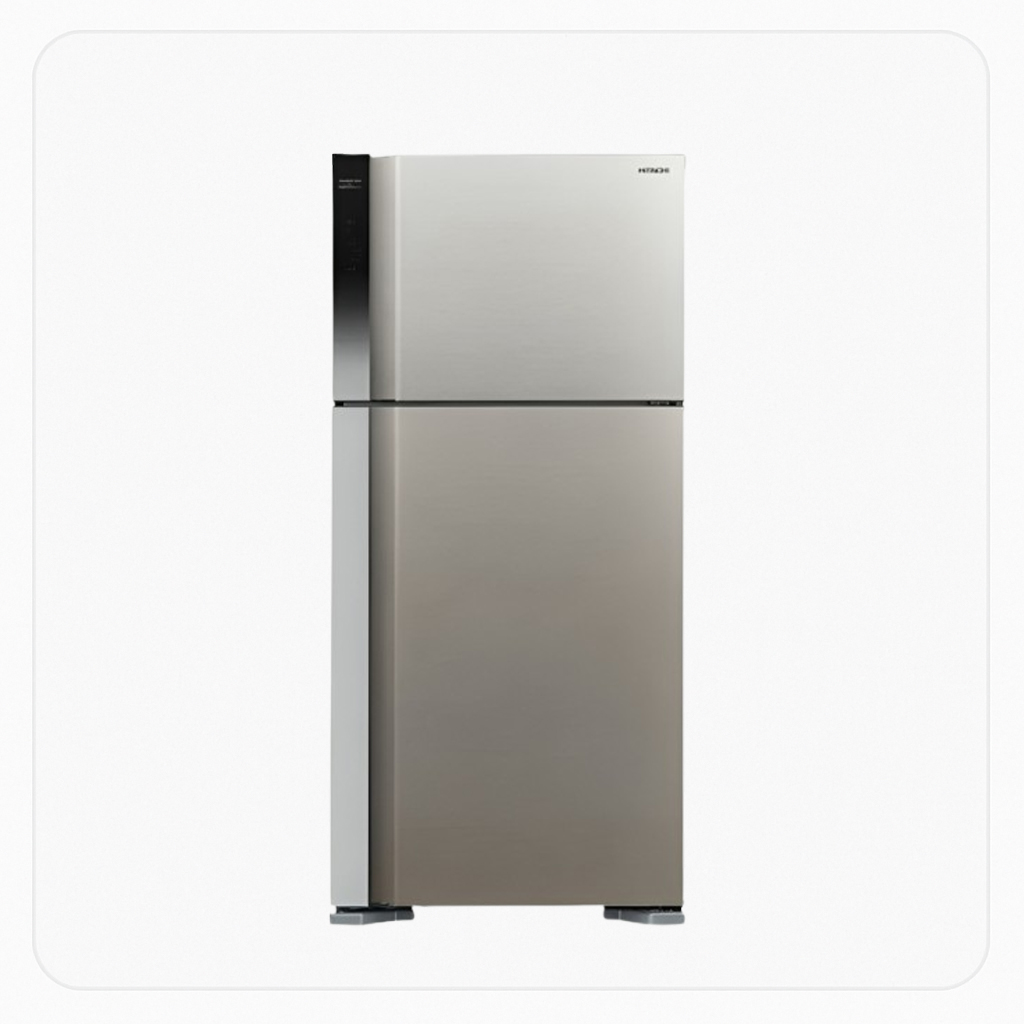 Hitachi Refrigerator – 2-Door – 19.4 Cu. Ft Inverter – Silver