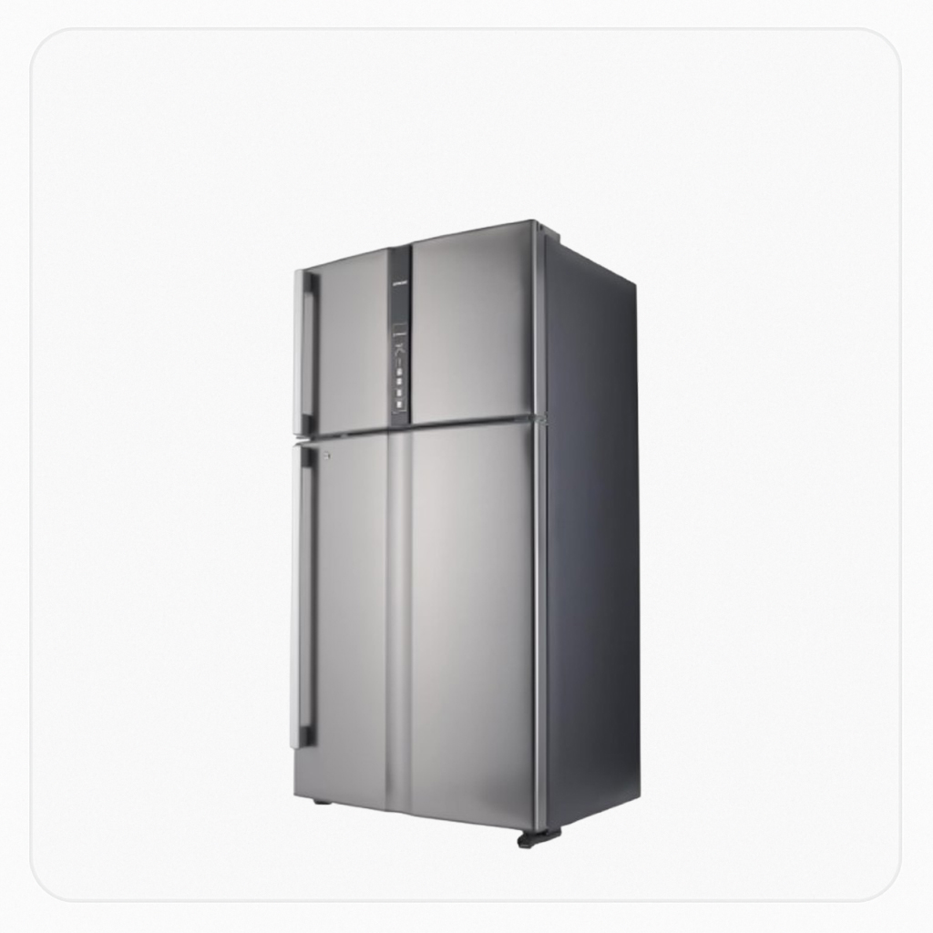 Hitachi Refrigerator – 2-Door – 21.2 Cu. Ft Inverter – Silver