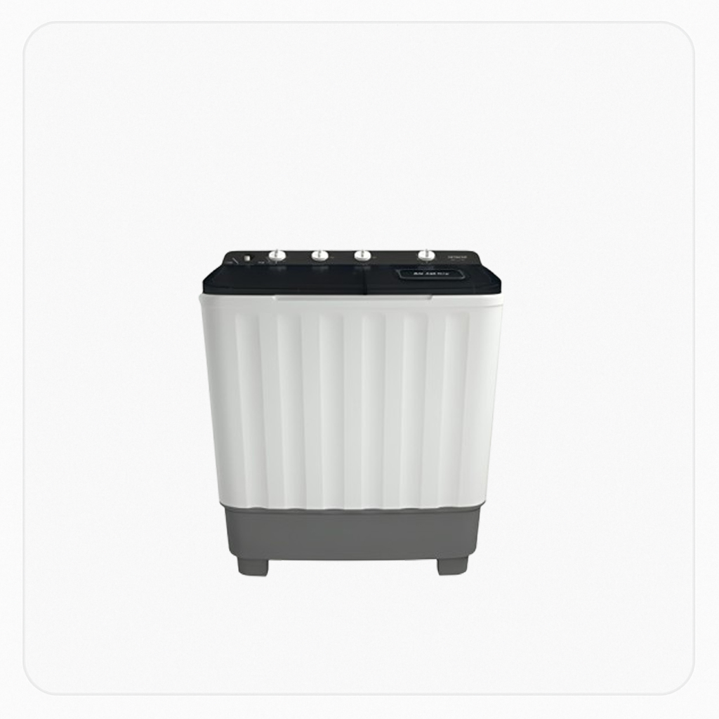 Hitachi Twin Tub Washing Machine - 12kg - Dark Grey