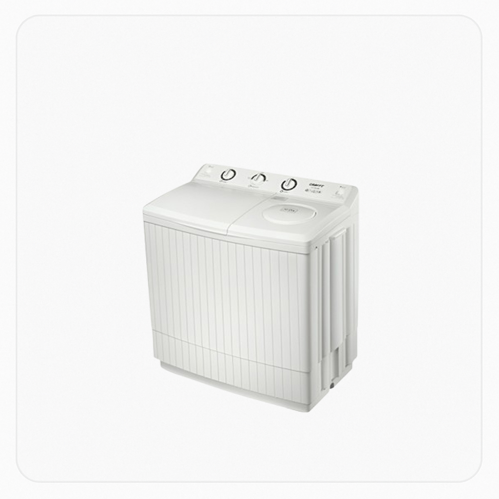 Crafft Twin Tub Washing Machine - 6kg - White