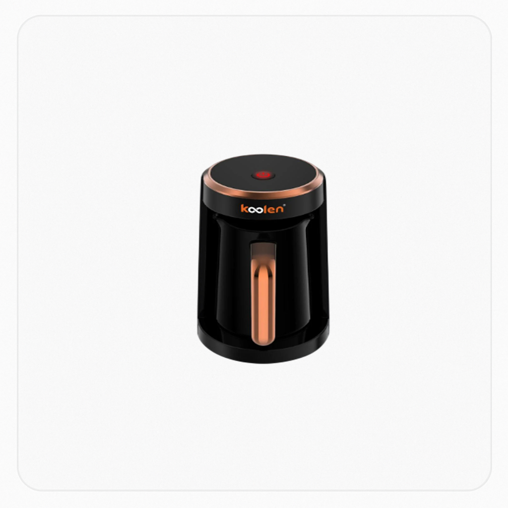 Koolen Turkish Coffee Maker 480W, 500ml Capacity,BLACK AND ROSE Gold