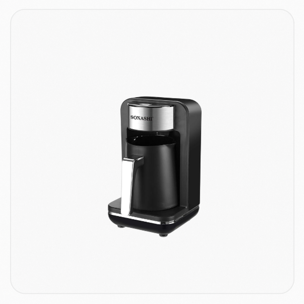 Koolen Turkish Coffee Maker 480W, 500ml Capacity,BLACK AND SILVER
