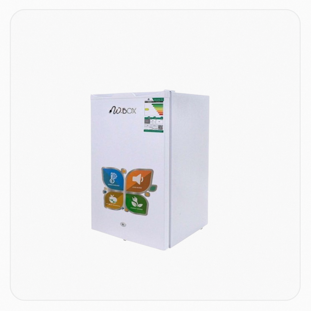 SINGLE-DOOR-MANUAL-DEFROST WBox Fridge – 3.2 Cu.Ft, White
