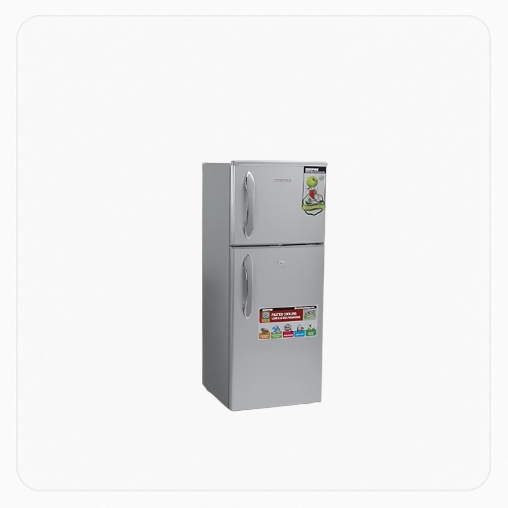 WBox Refrigerator 4.87 Cu.Ft Double Door Manual Defrost – Silver